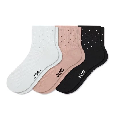 Calcetines personalizados con diamantes de imitación